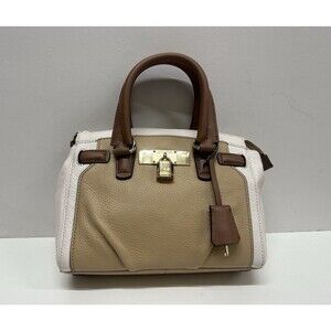Calvin Klein women Handbag brown beige leather
